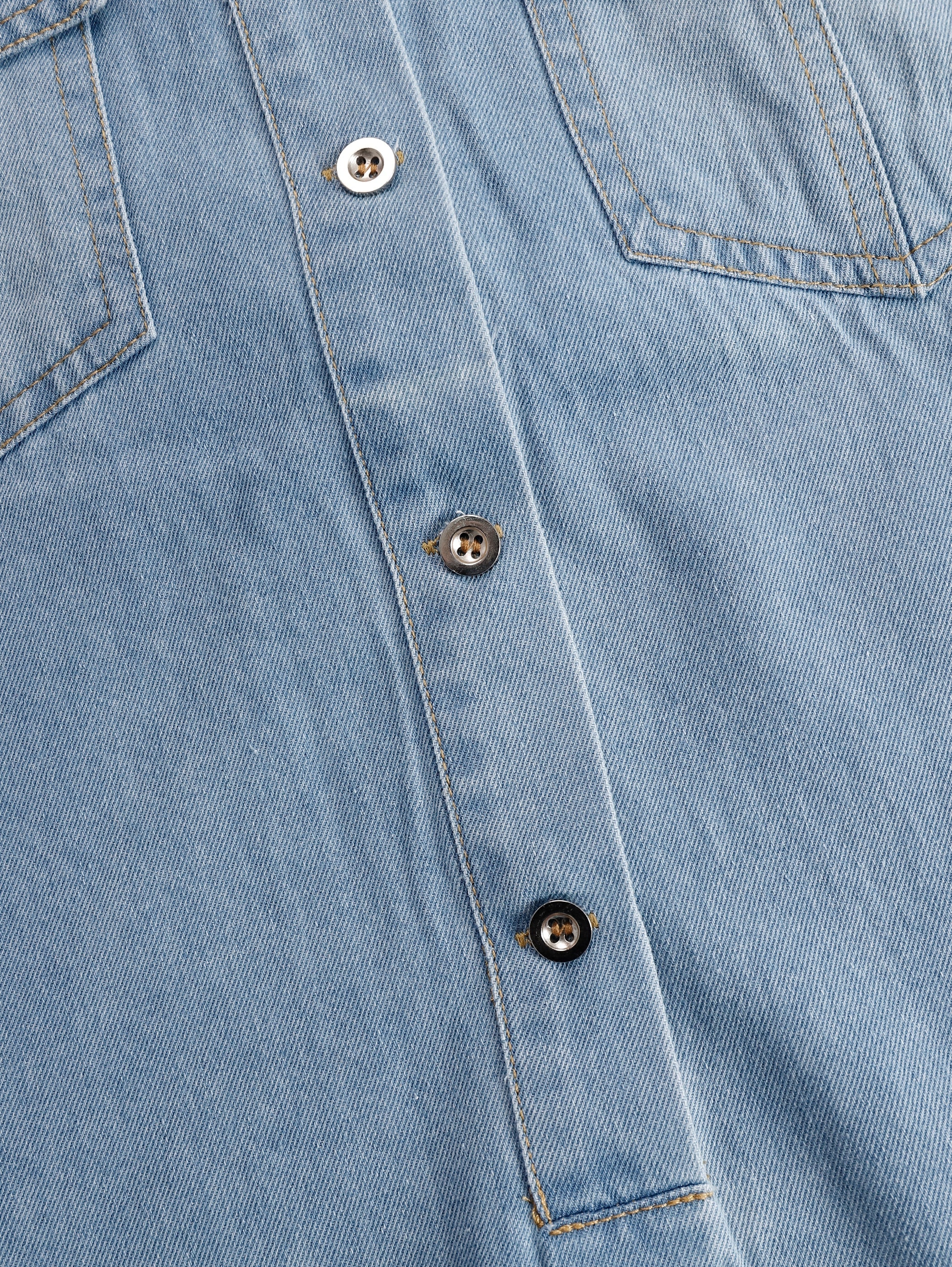 Georgia | Denim Tassel Mini Dress