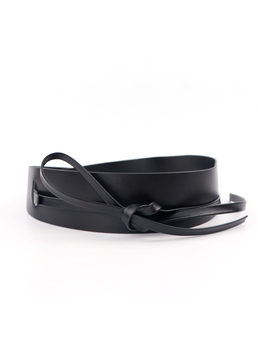 Elodie | Wide Tie Leather Belt