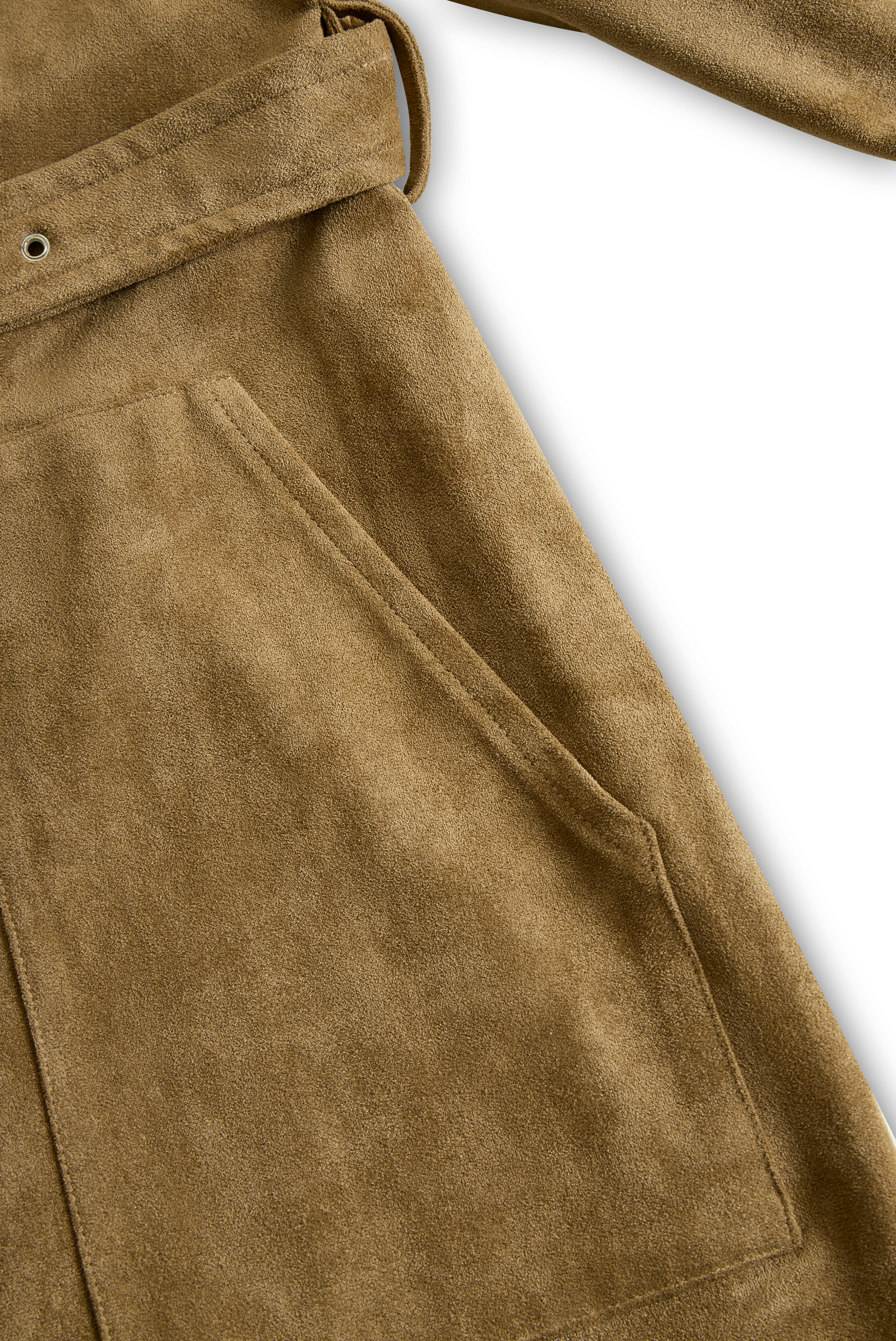 Talia | Suede Lapel Midi Dress