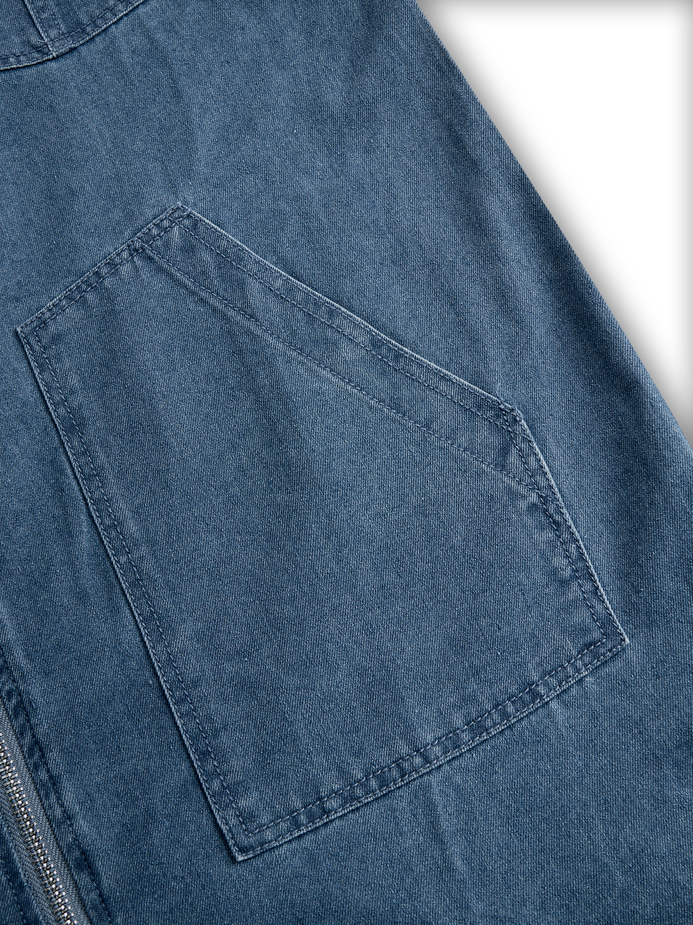 Indie | Hooded Denim Jumpsuit