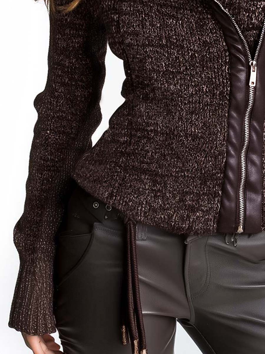 Mara | Asymmetric Ribbed Knit Jacket