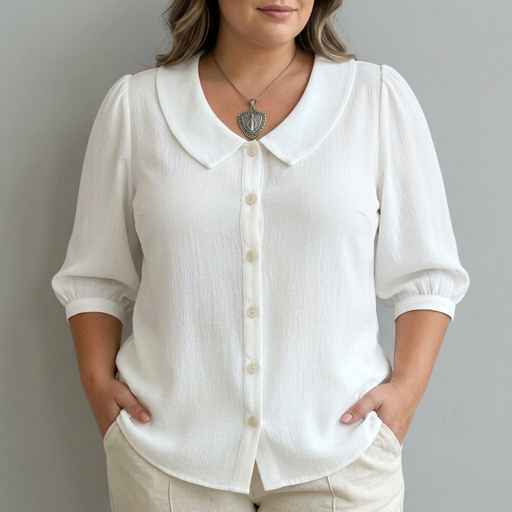 Sophia™ | Casual Solid Color Shirt