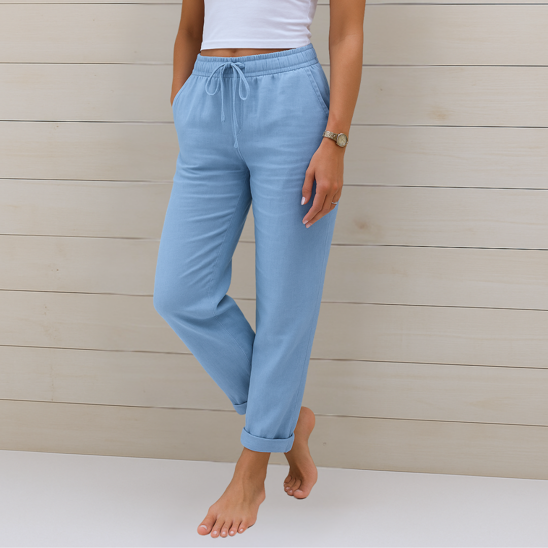 Adrianna™ | Premium Linen Stretch Trousers – product image 1