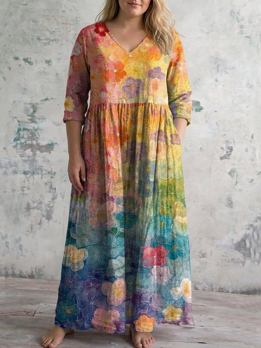 Solmira | Sunset Bloom Maxi Dress