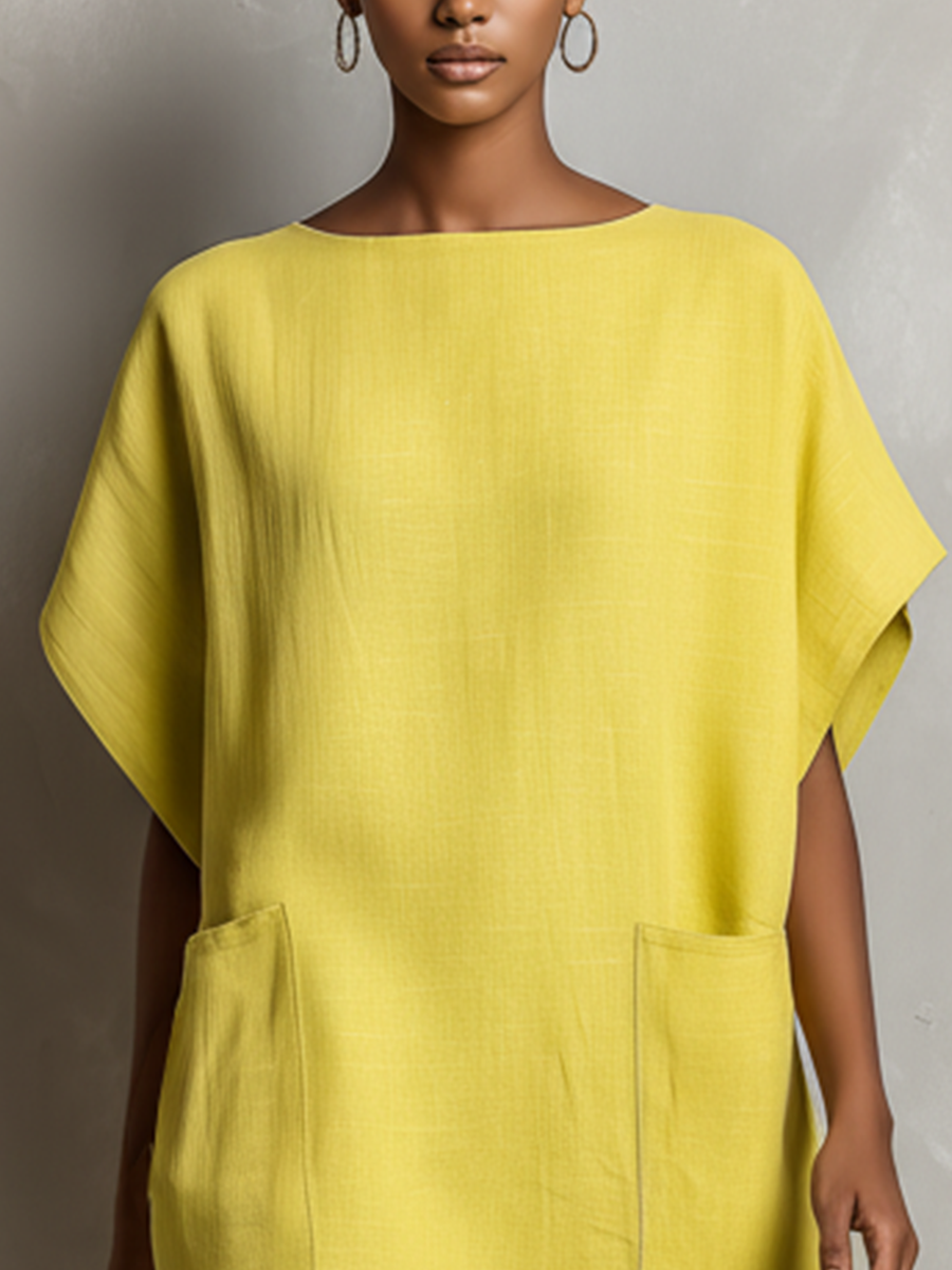 Elara | Lime Batwing Shift Dress
