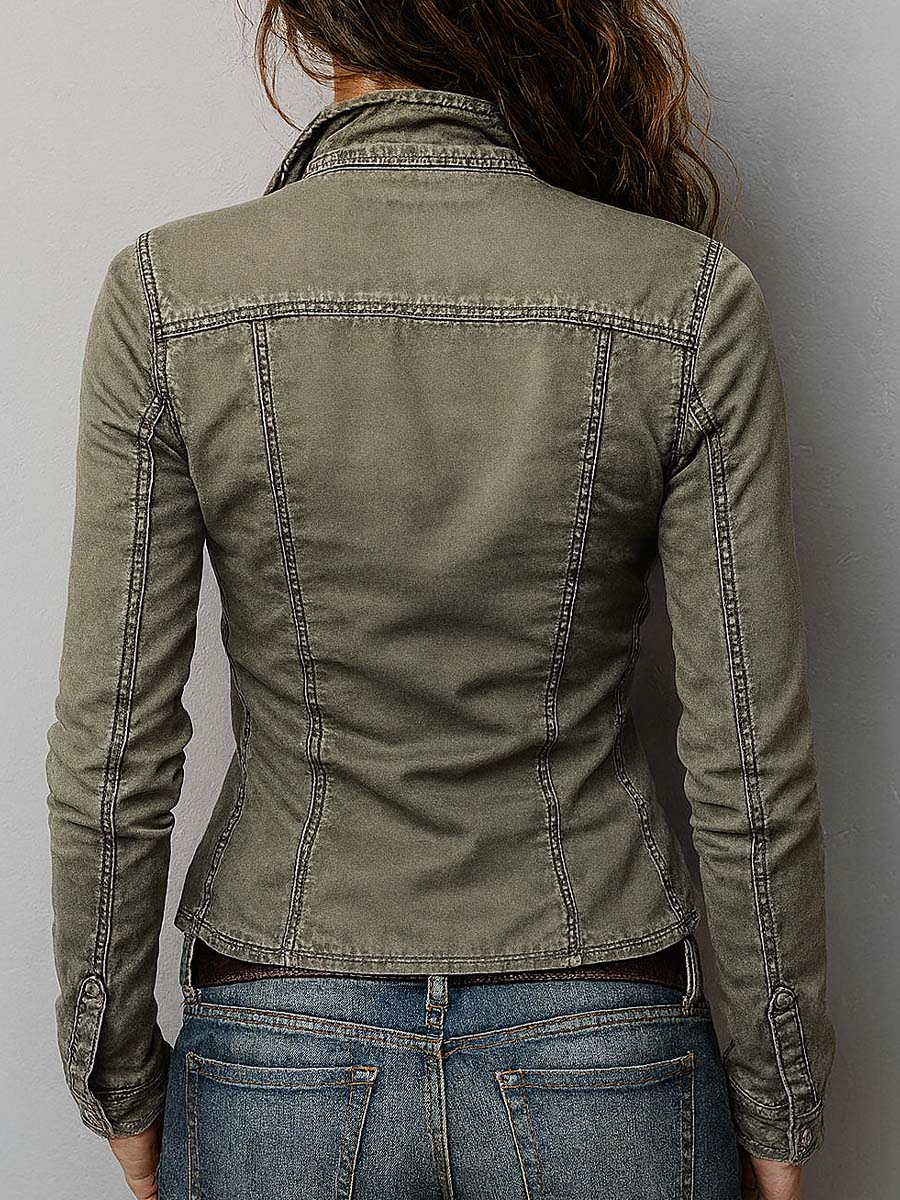 Harper | Washed Green Utility Top