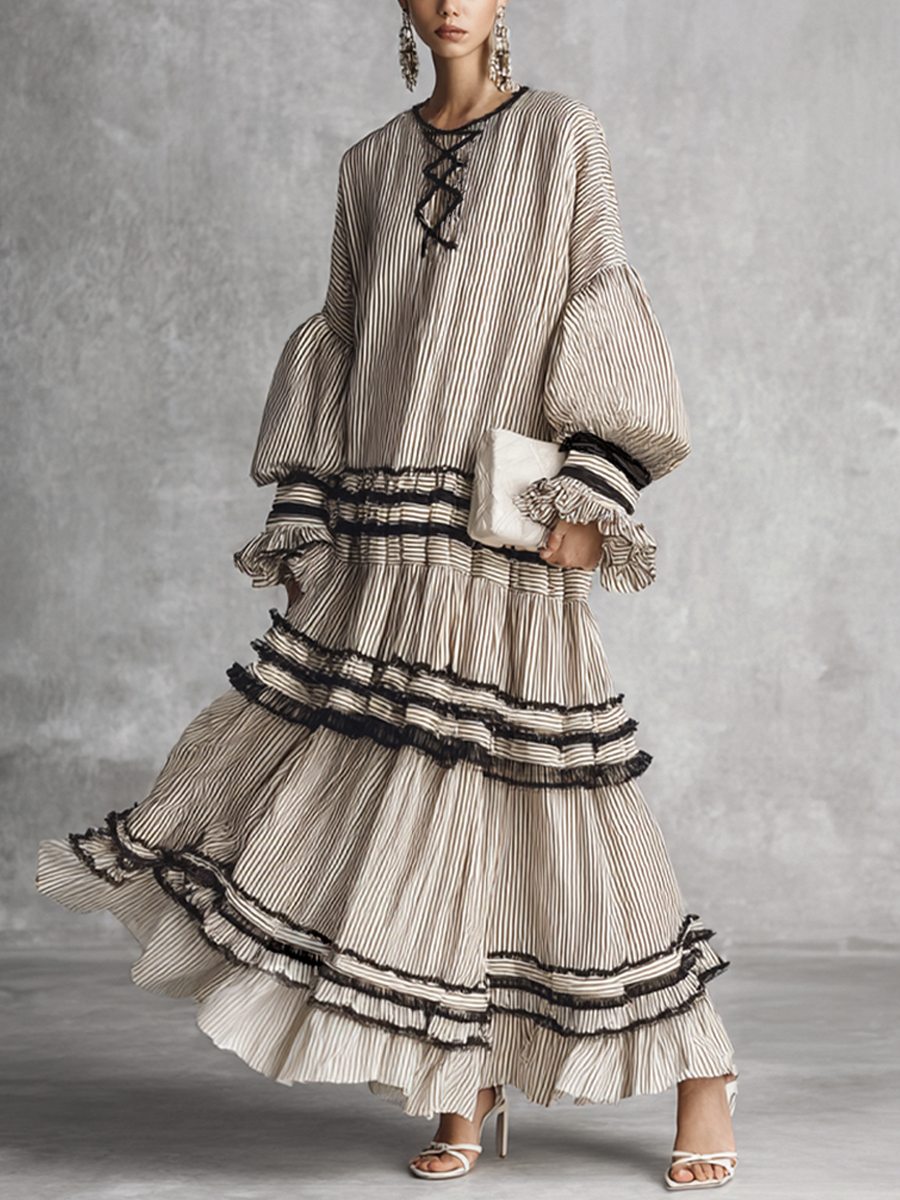 Rosalie | Boho Ruffle Tiered Maxi Dress