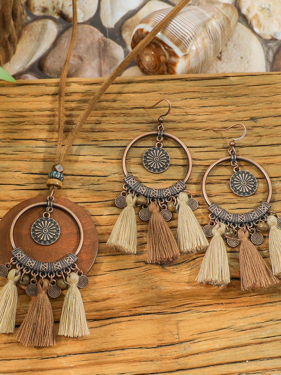 Noelle | Bohemian Tassel Jewellery Set