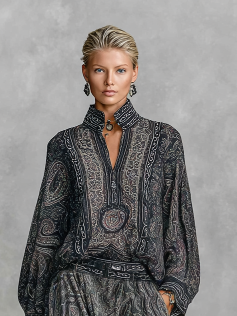 Jordan | Paisley Shirt & Trouser Set