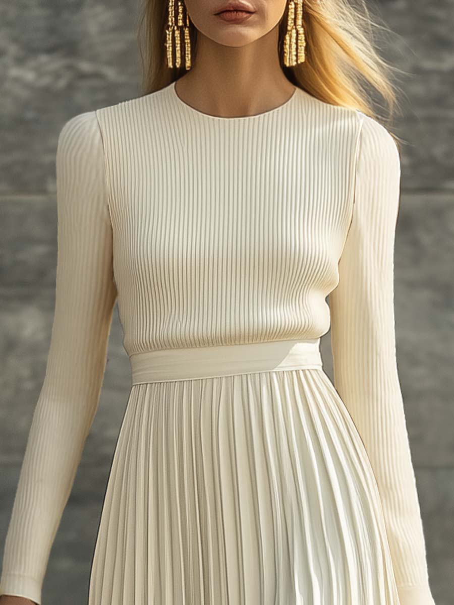 Emilia | Satin Hem Knit Maxi Dress