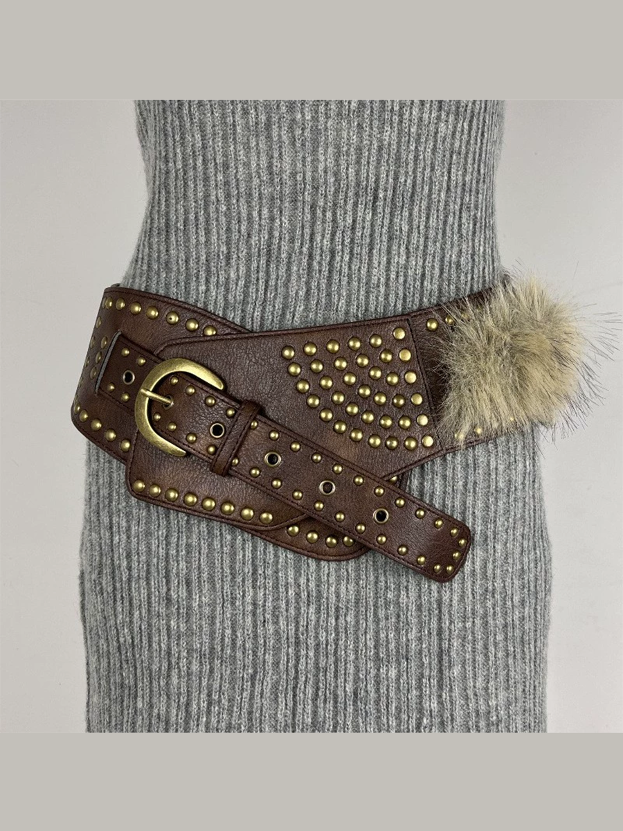 Freya | Faux Fur Waist Belt
