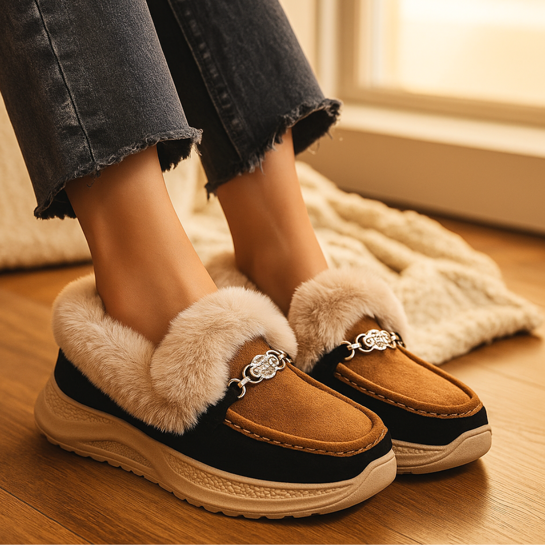 Valeria | Lodge Fur Loafers