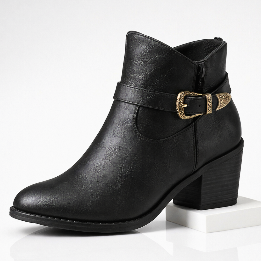 Darcy West | Leather Ankle Boots