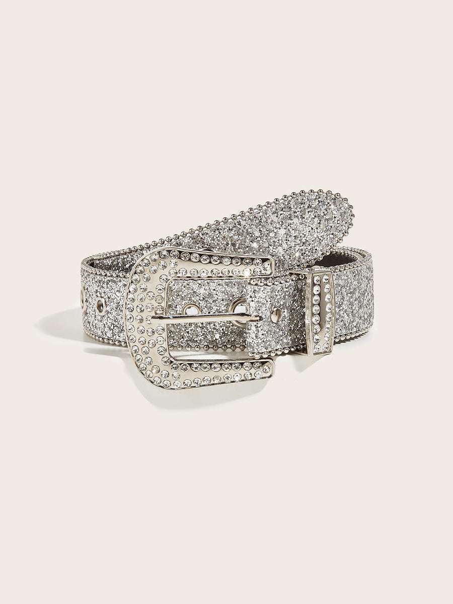 Aurora | Rhinestone Buckle Belt