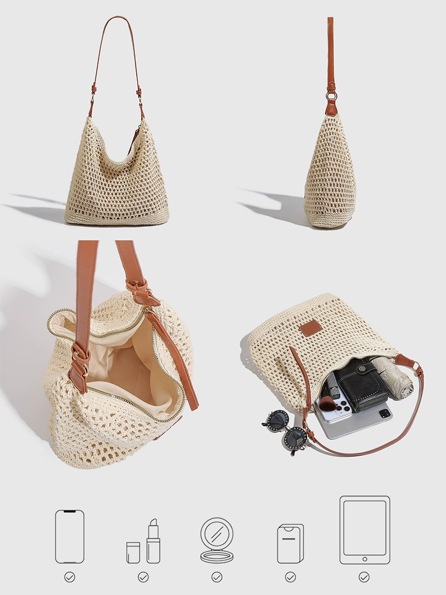Maris | Woven Beach Shoulder Bag