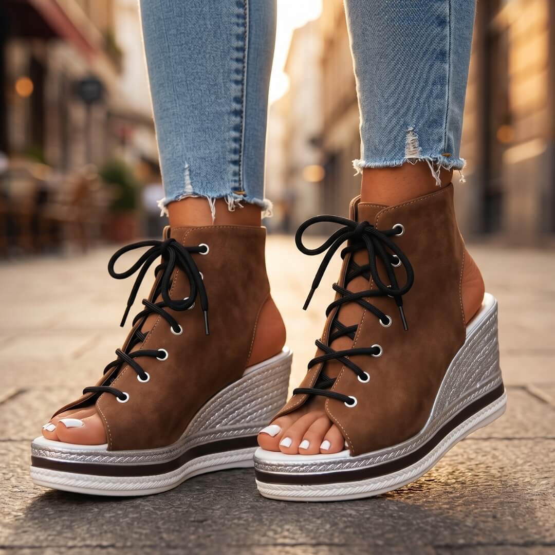Ronnie Wedge Sandals
