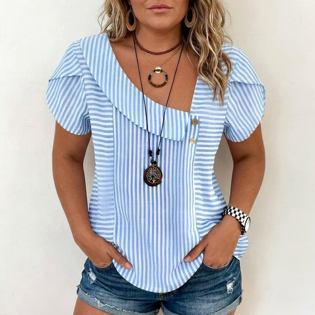 Susaine™ | Casual Striped Blouse