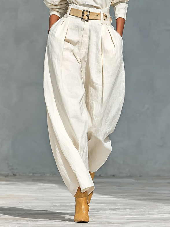 Thea | Loose Linen Trouser Set