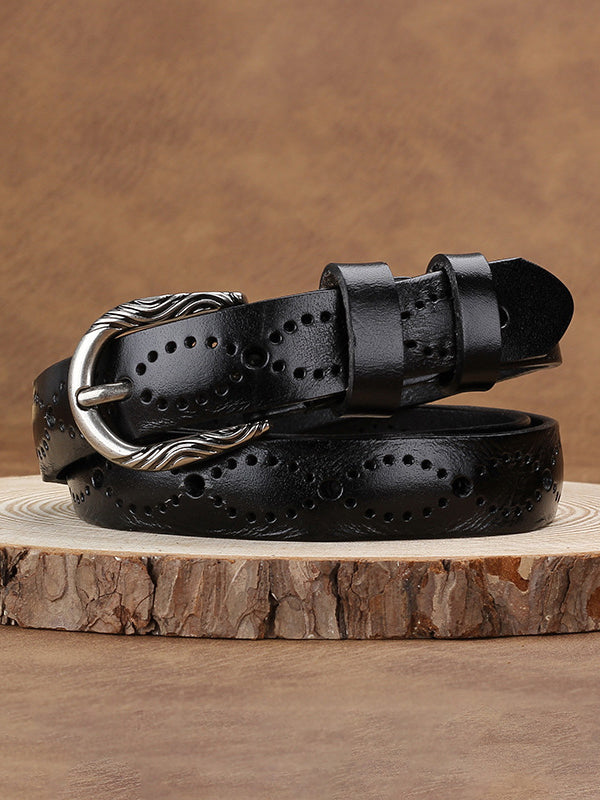 Noelle | Hollow Leather Belt