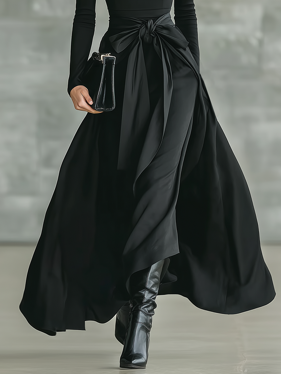 Daphne | High-Neck Flared Maxi Dress