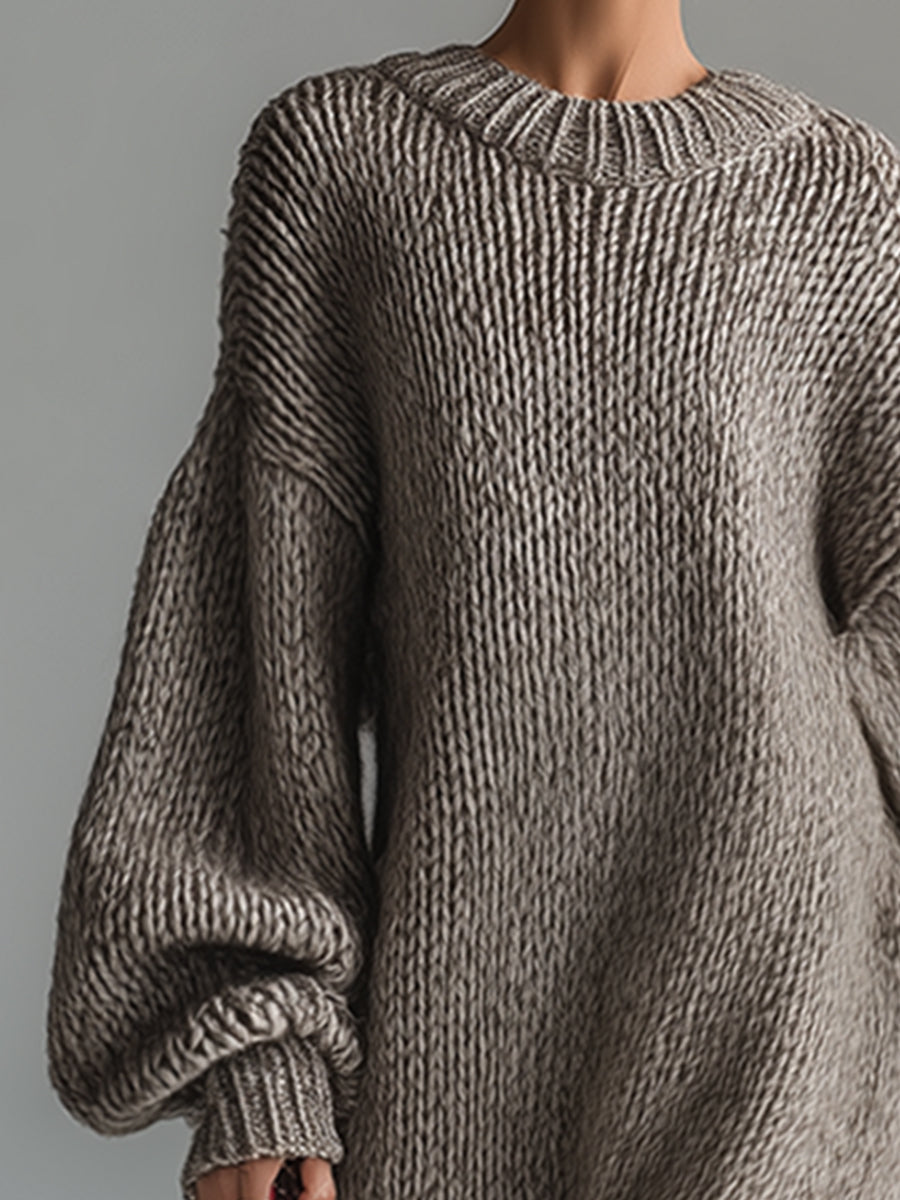 Maeve | Heathered Knit Maxi Dress