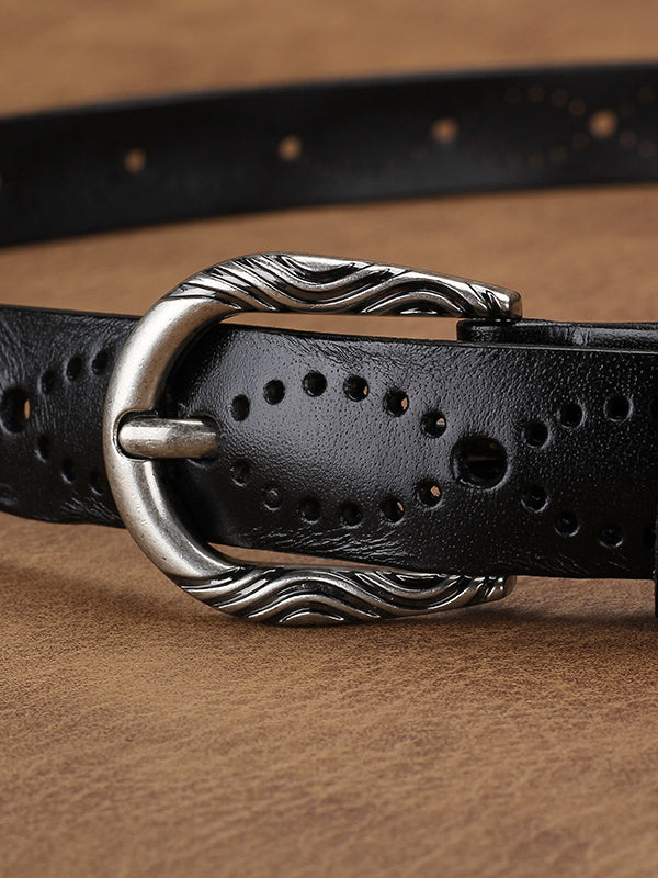 Noelle | Hollow Leather Belt