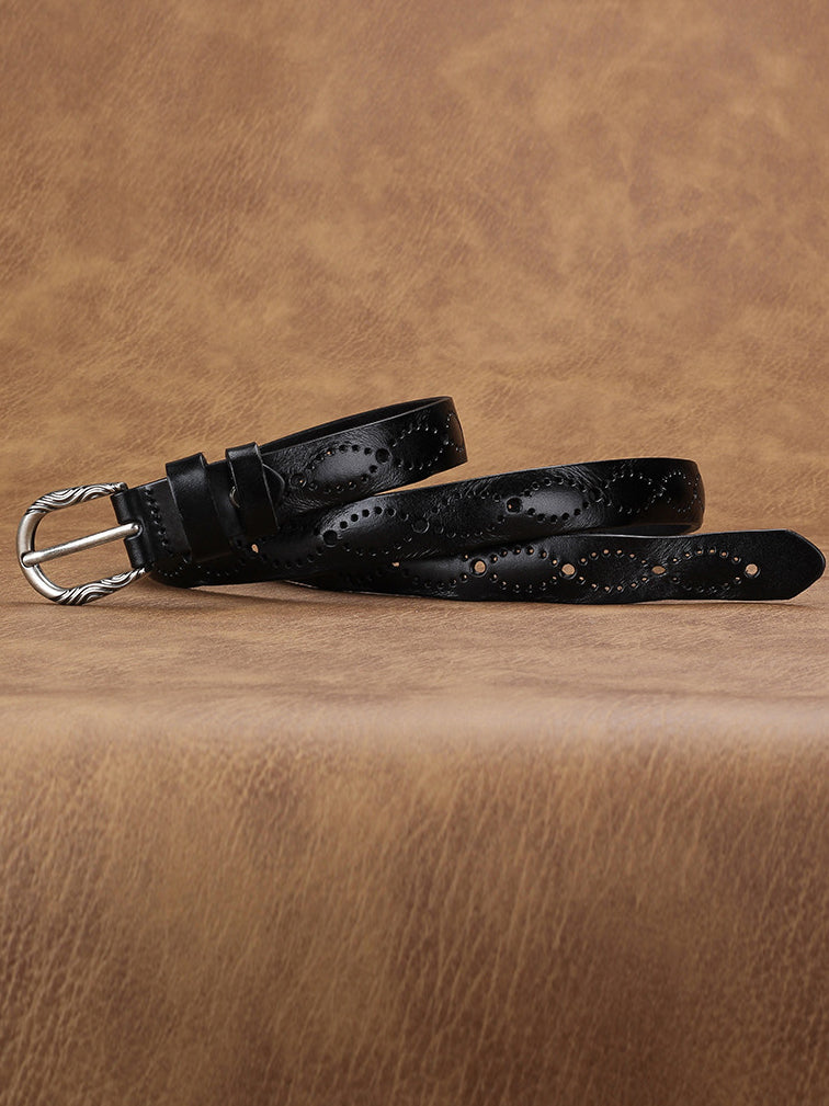 Noelle | Hollow Leather Belt