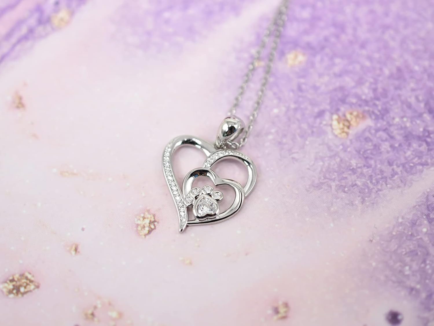 Aurielle™ | Heart and Paw Shaped Pendant Necklace