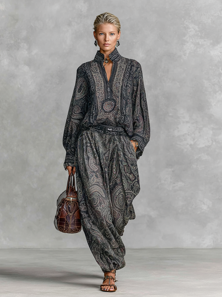 Jordan | Paisley Shirt & Trouser Set
