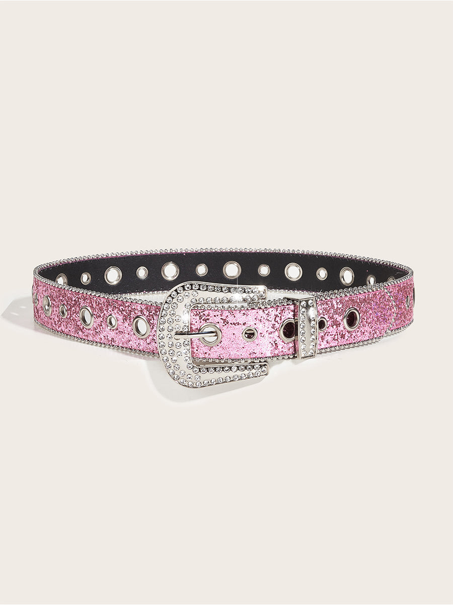 Aurora | Rhinestone Buckle Belt
