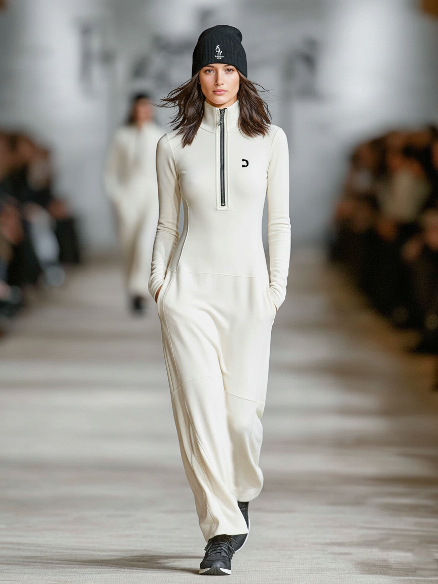 Estelle | Half-Zip Loose Maxi Dress