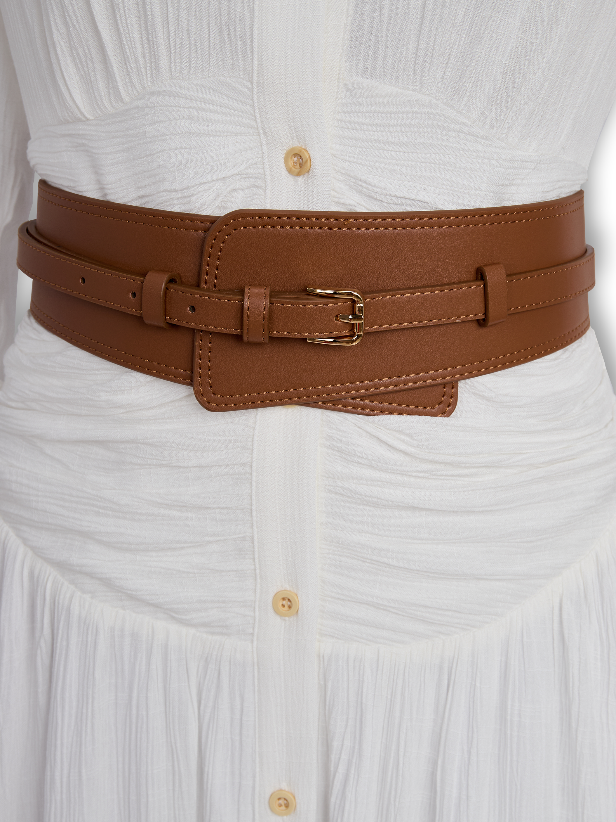 Rosalie | Pleated Lapel Maxi Dress