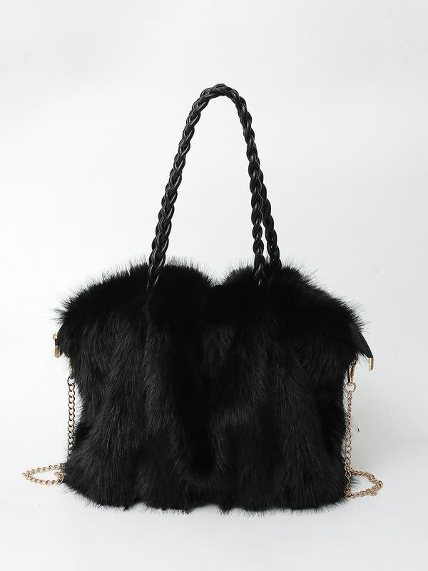 Charlotte | Plush Velvet Tote Bag