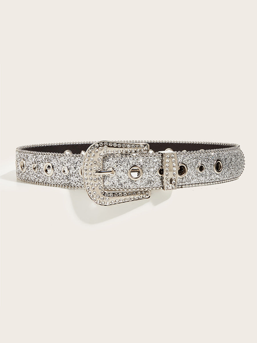 Aurora | Rhinestone Buckle Belt