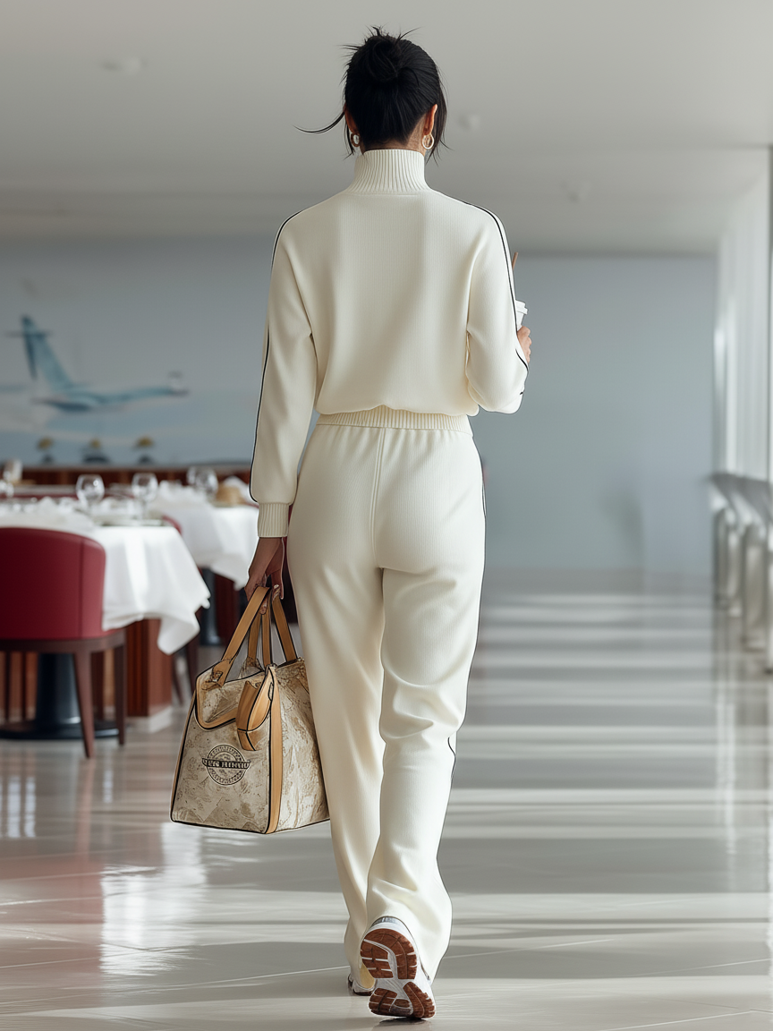 Kori | Ribbed Half-Zip Sports Set