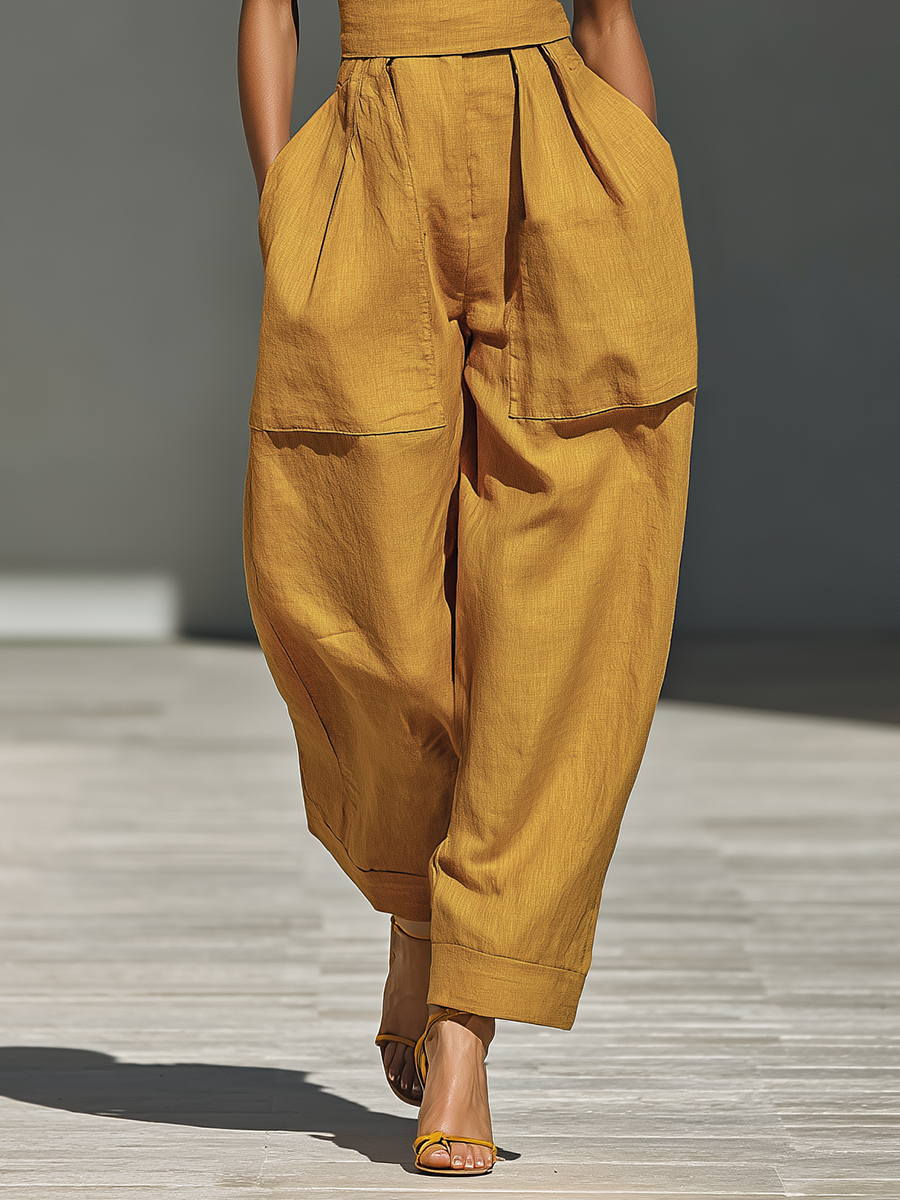 Goldie | Mustard Relaxed Jumpsuit