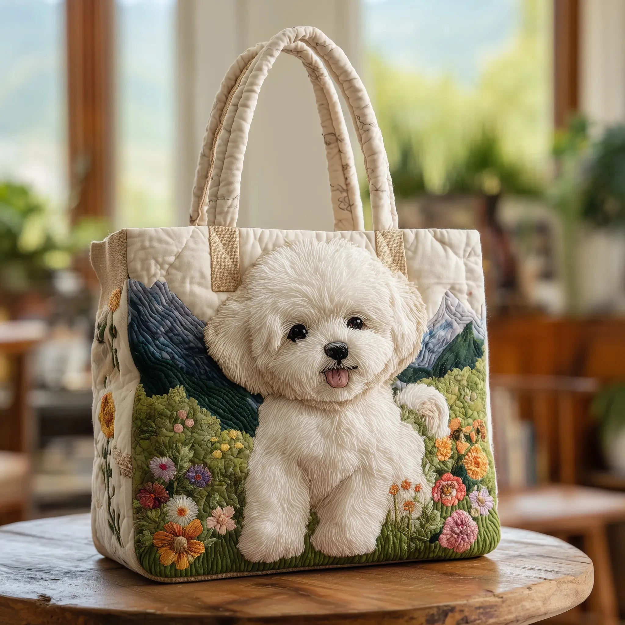 Enchanted Dog | Quilted Artisan Tote