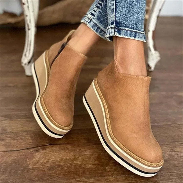 Kamala | Wedge Ankle Boots