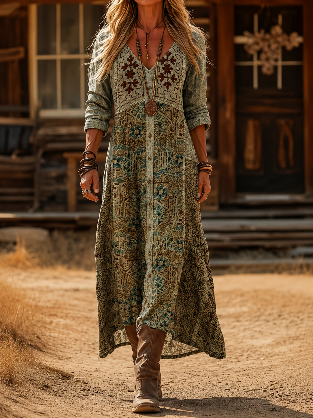Cerelia | Vintage Bohemian Dress