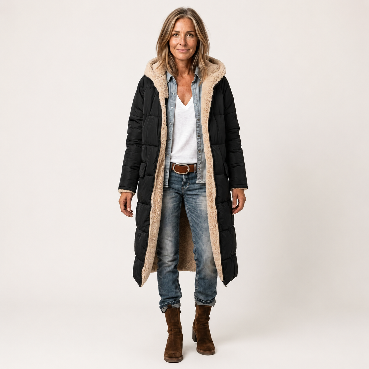 Amelia | Elegant Reversible Coat