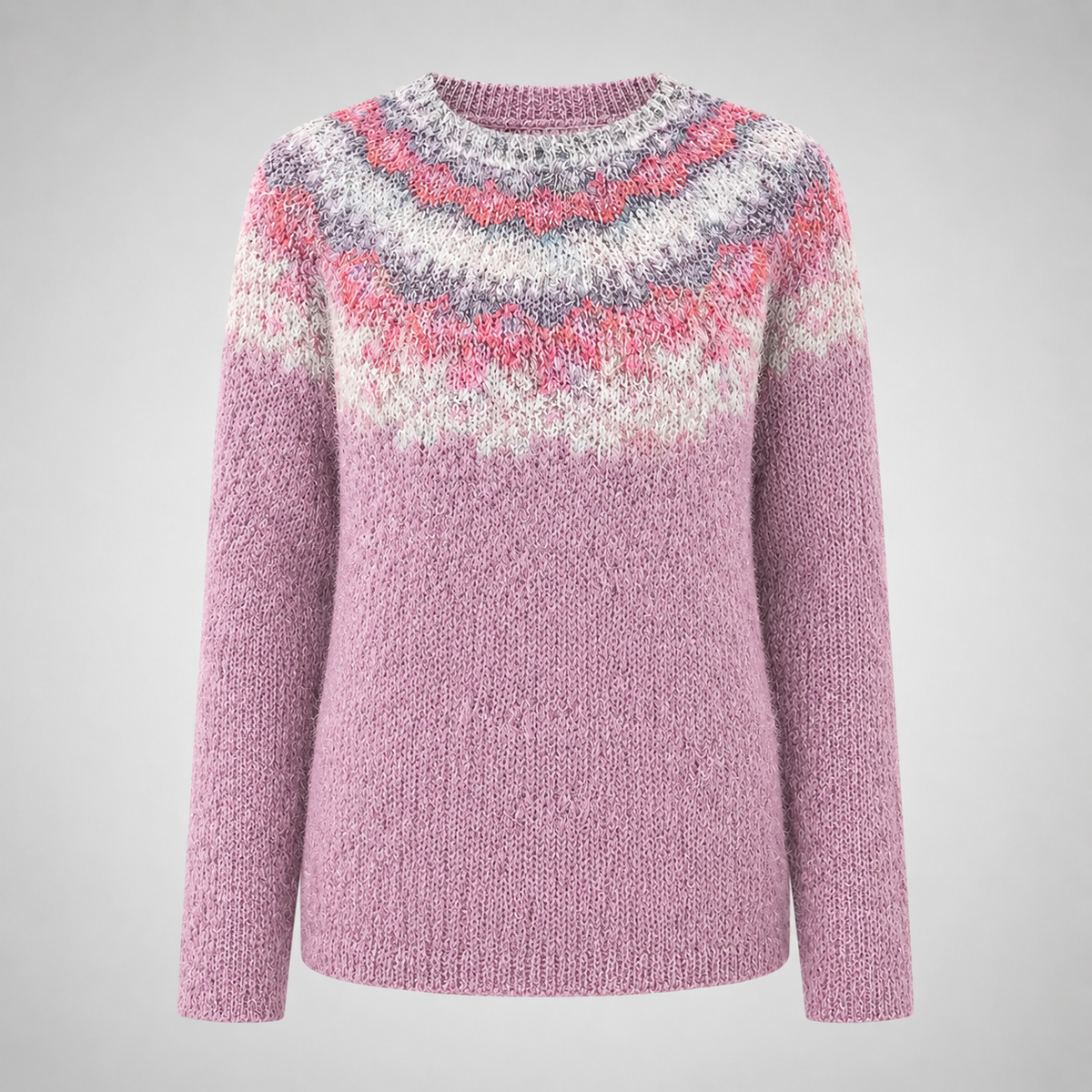 Sofia™ | Patterned Crewneck Knit Jumper – product image 1