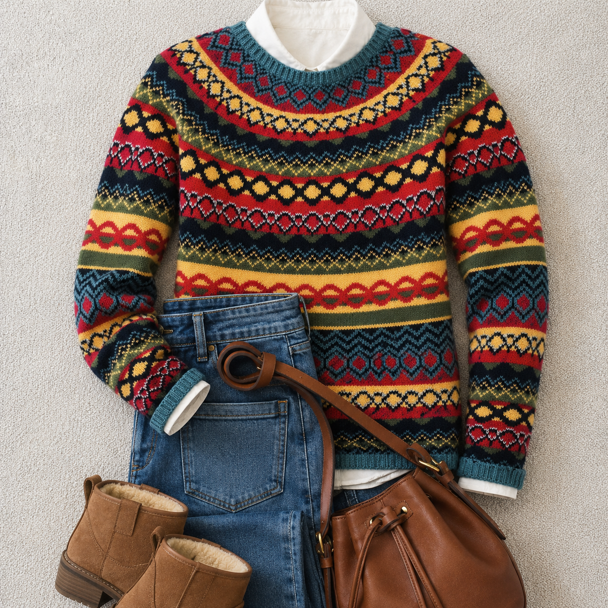 Nora™ | Heritage Fair Isle Knit Sweater