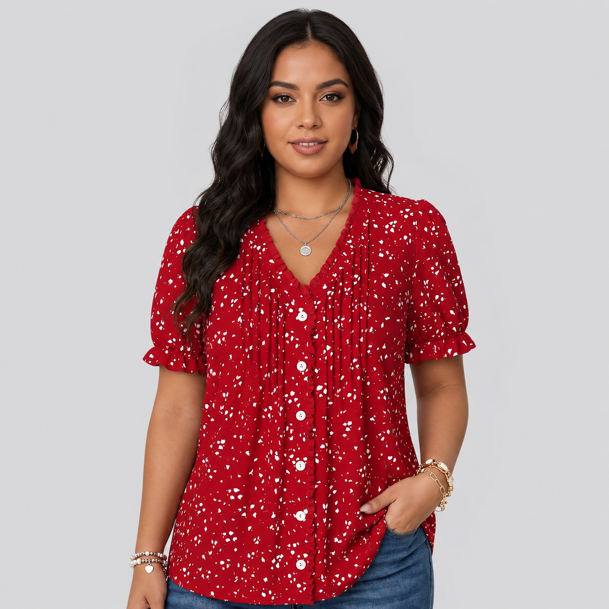 Thea™ | Vintage Casual Blouse