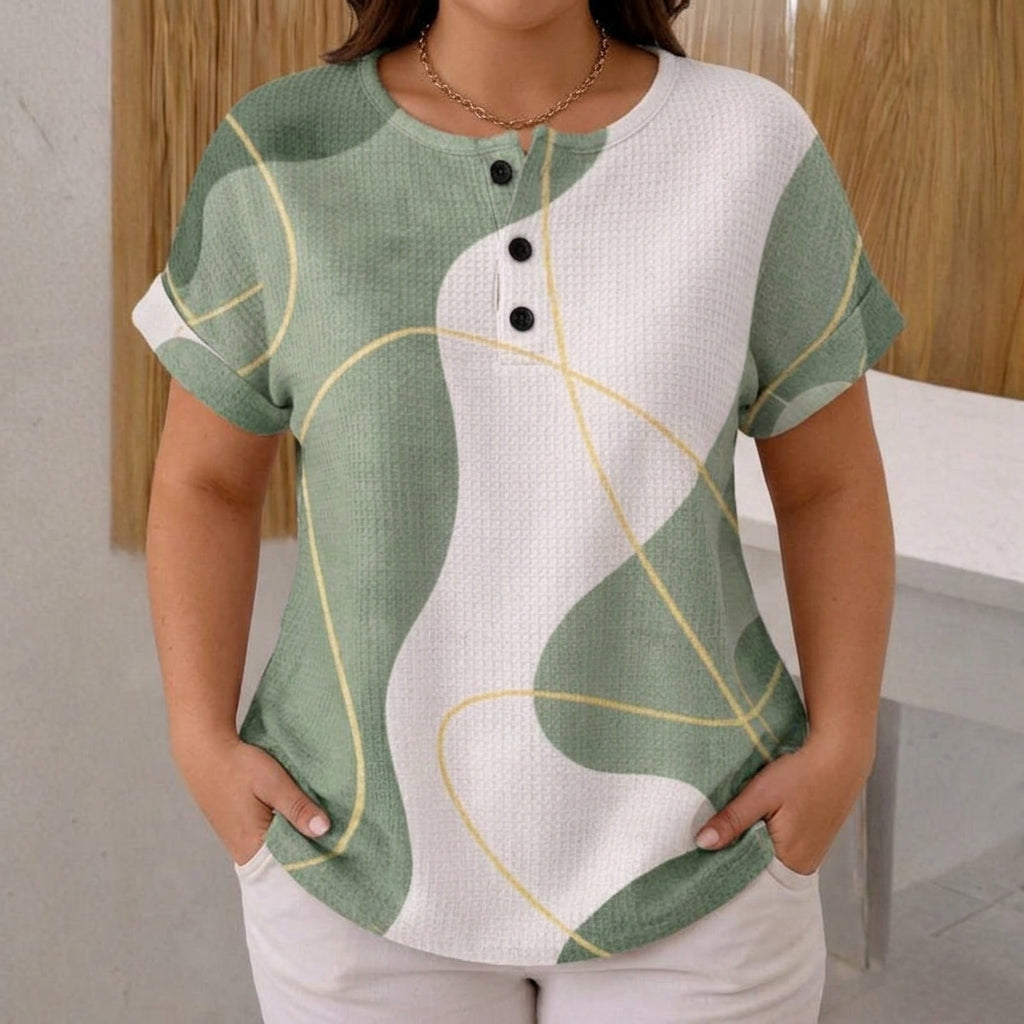 Abigail™ | Casual Color Block Blouse