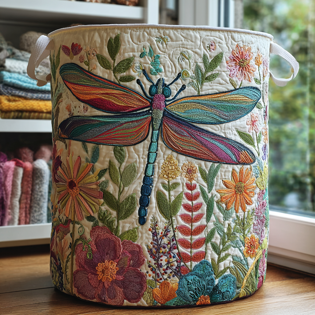 Mily™ | Dragonfly Garden Laundry Basket
