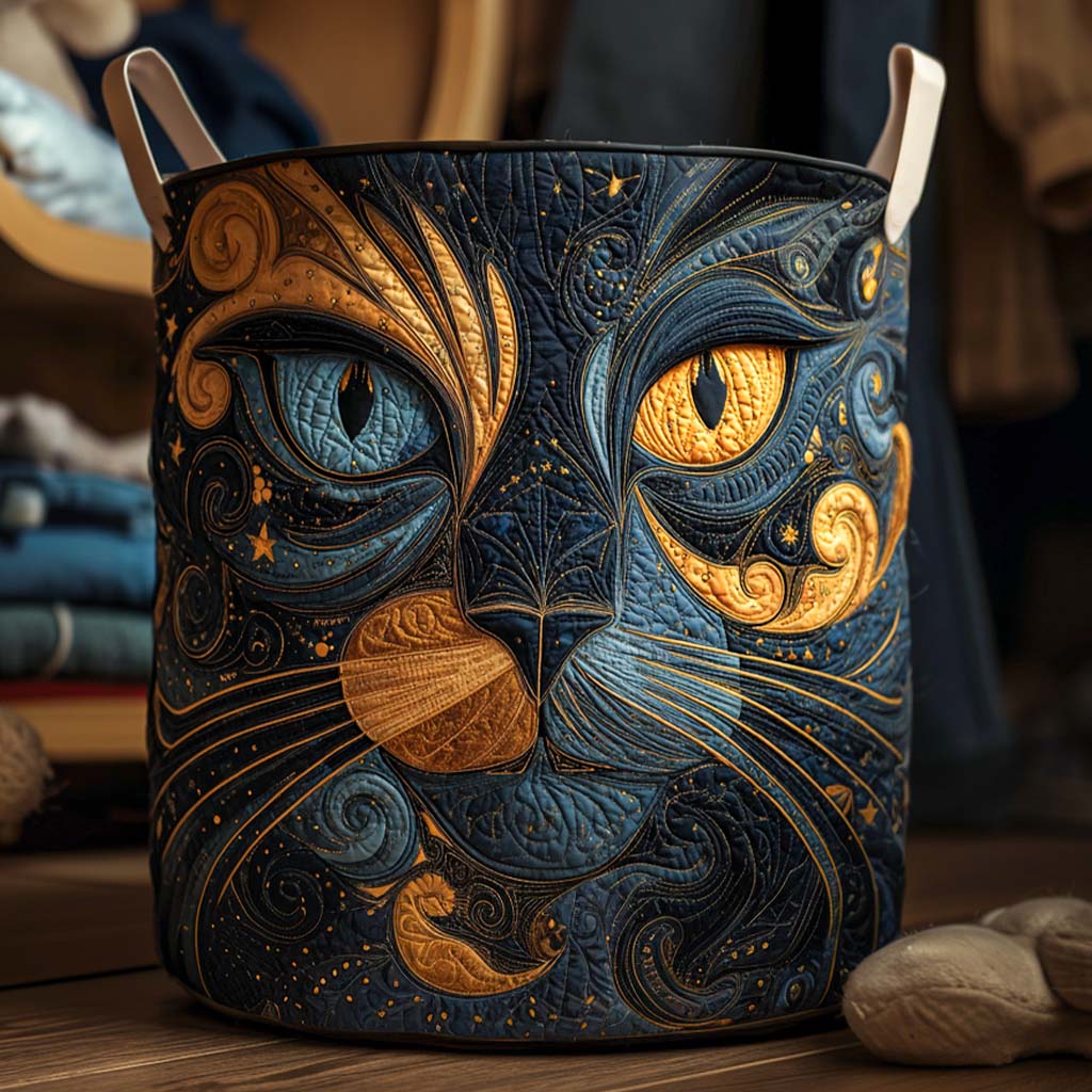 Charly™ | Galaxy Cat Laundry Basket