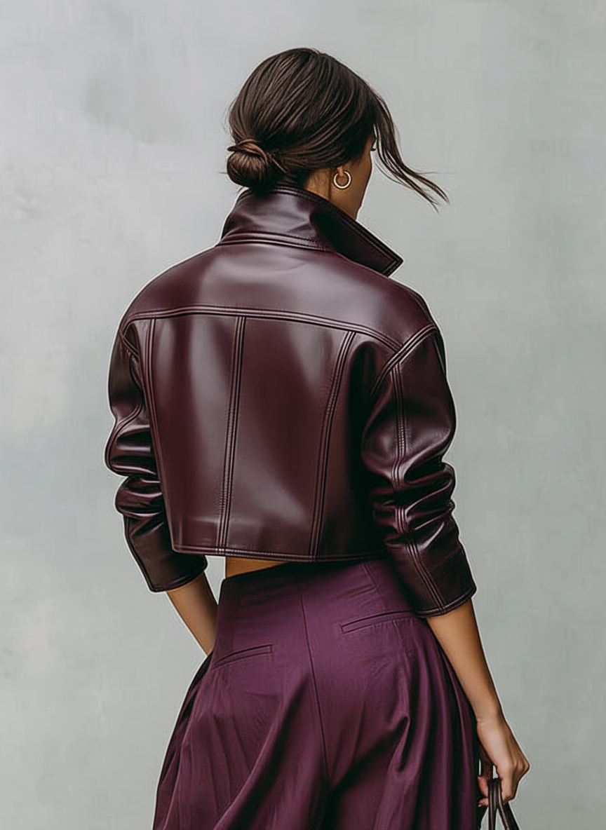 Kori | Short Faux Leather Jacket