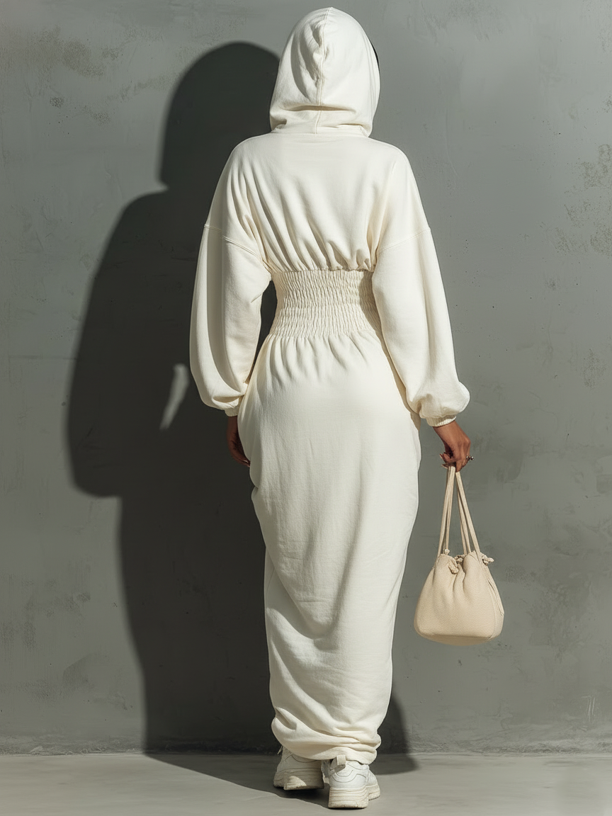 Kirsty | Hooded Sweatshirt Maxi Dress