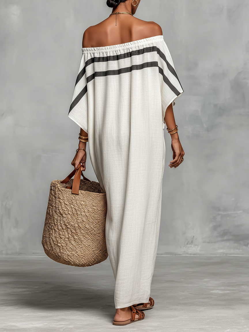 Arabella | Off-Shoulder Batwing Maxi Dress