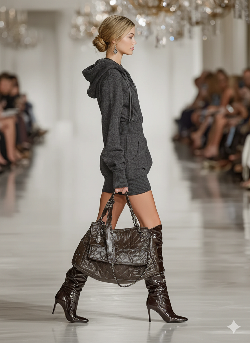 Livia | Sporty Hooded Mini Dress